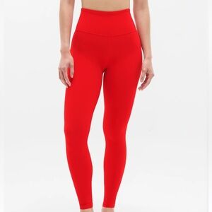 Athleta Red Cardinal Elation Ultra High Rise Leggings